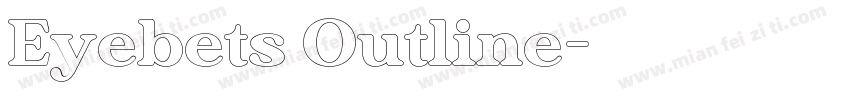 Eyebets Outline字体转换
